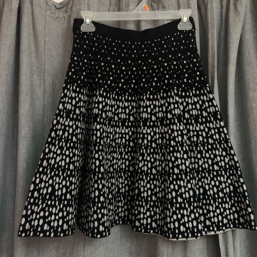 Knit polka dot skirt